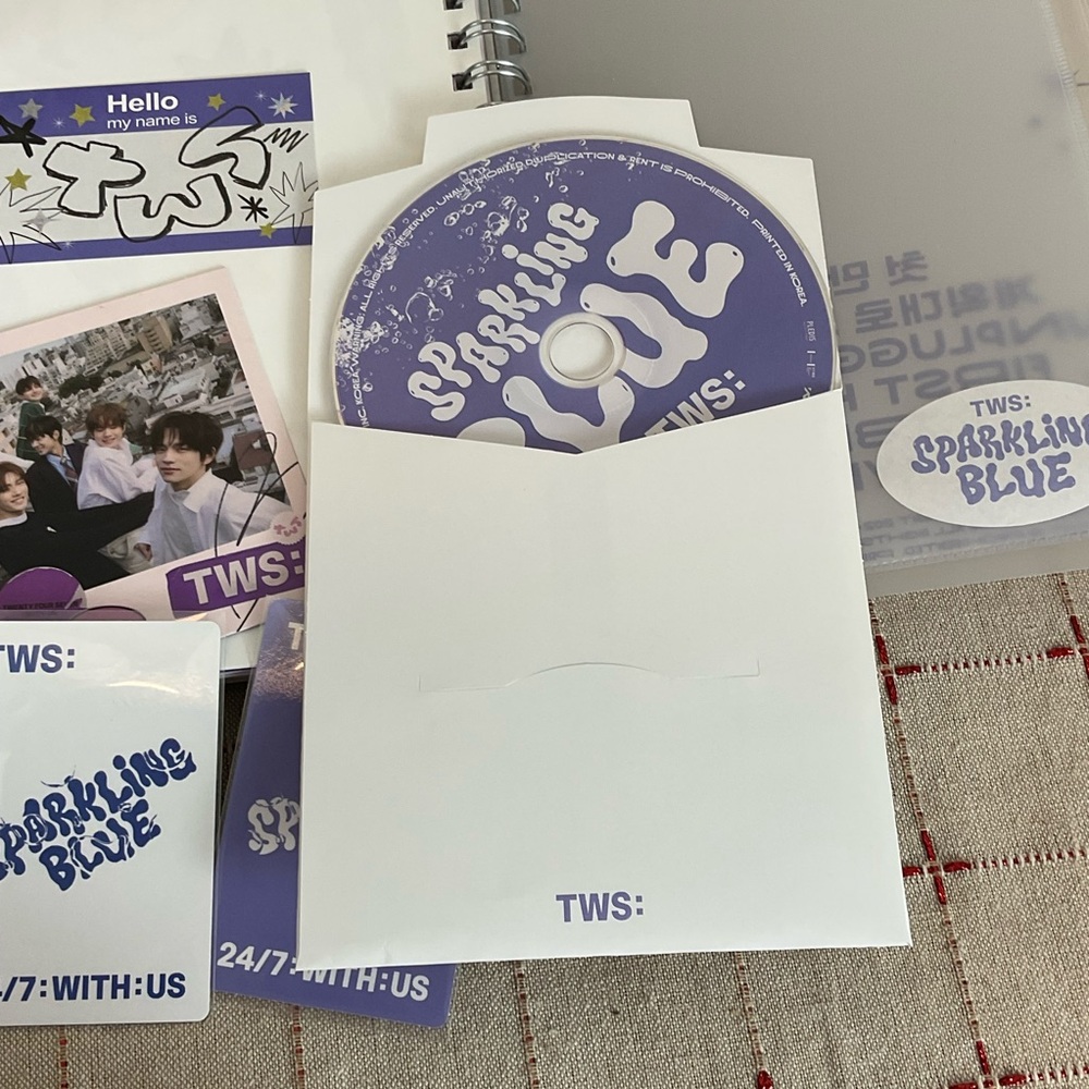 TWS 1st Mini Album Sparkling Blue Target Exclusive Hanjin 24/7 With Us - Picture 4 of 13